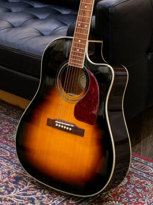 Store Special Product - Epiphone - J-45 EC Studio Acoustic/Electric Guitar - Vintage Sunburst